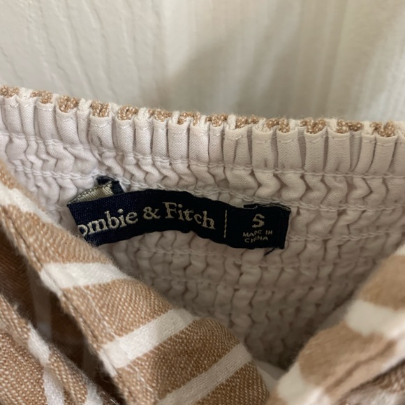 Abercrombie Striped Linen Jumpsuit - Small - Picture 6 of 9